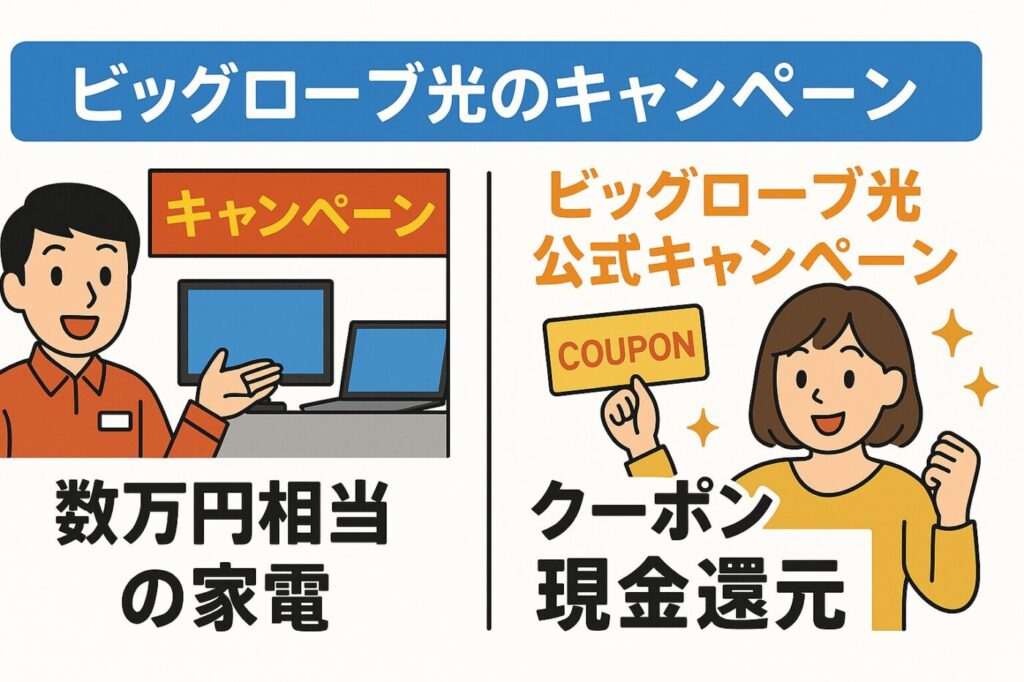 WiMAXからビッグローブ光へ乗り換えにおすすめのキャンペーン