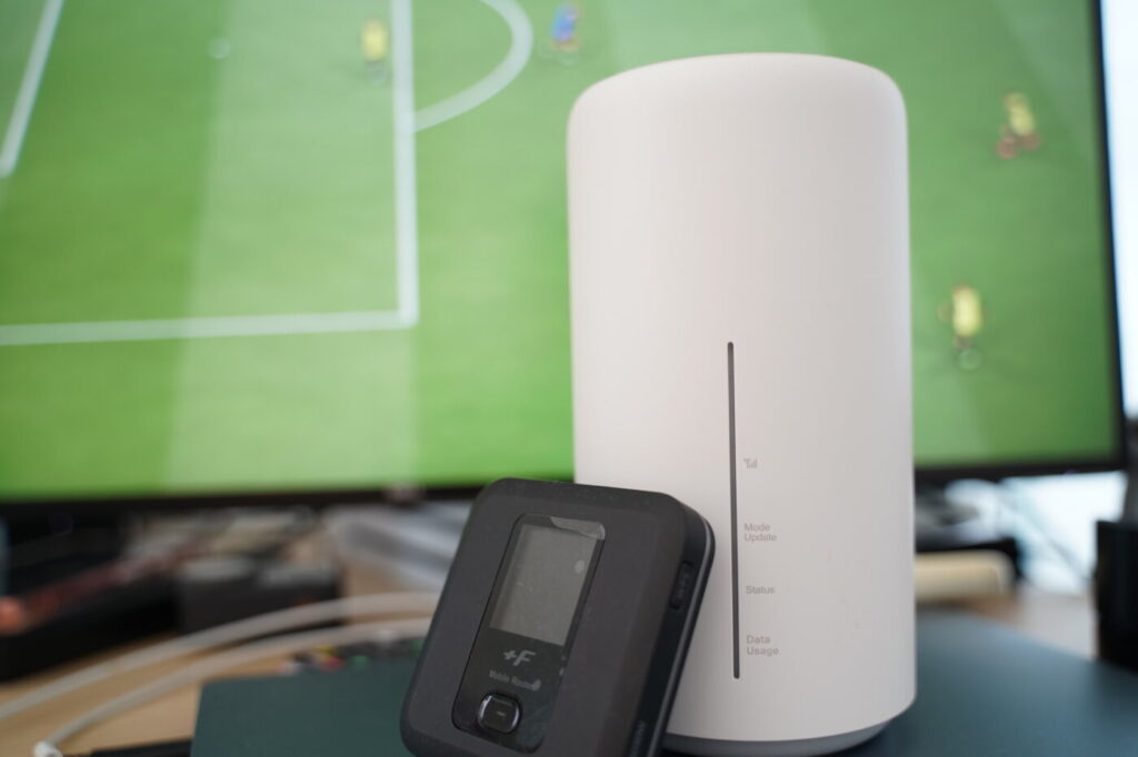 どうしても工事なしWi-Fiでゲームをプレイするなら、ポケット型よりホームルーター型の方が安定します。