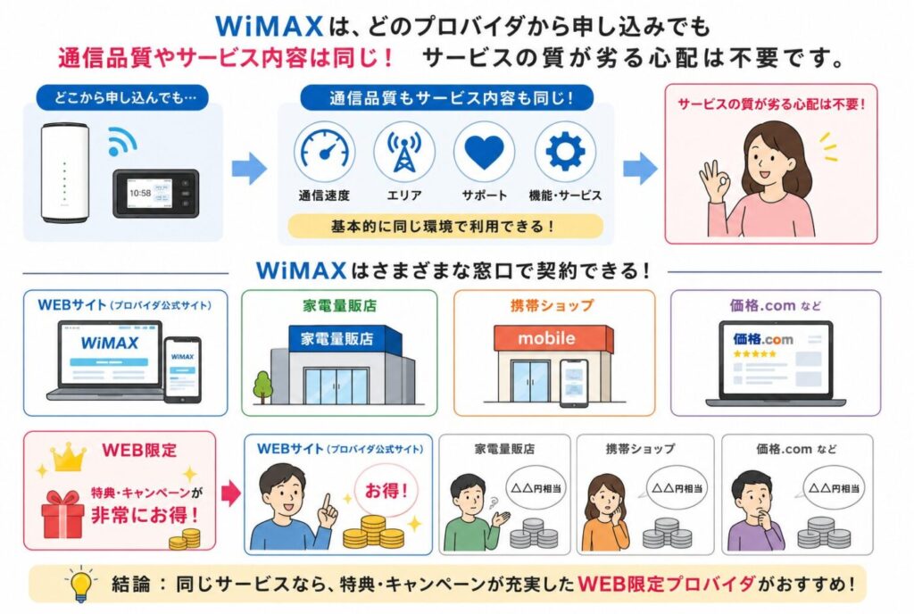 ひと目で分かるWIMAXのキャンペーンを比較
