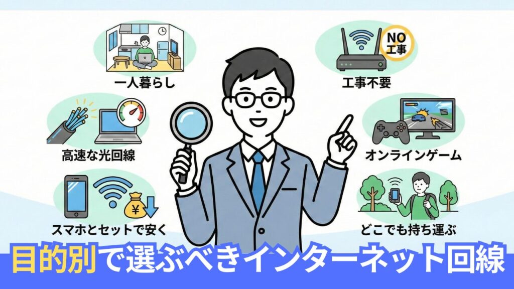 【2026年】おすすめのネット回線を目的別で選ぶポイントをプロが徹底調査