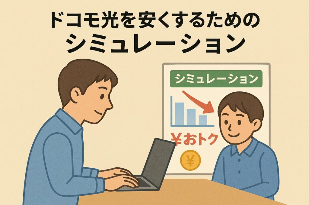 ドコモ光を限りなく安くすためのシミュレーション