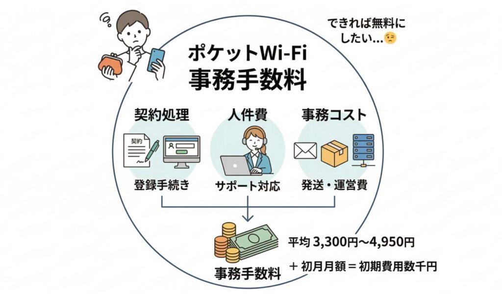 ポケットWi-Fiに「初期費用」「事務手数料」が発生する理由