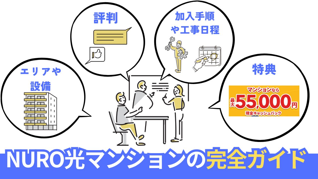 NURO光のマンションの対応状況からお得なキャンペーン・特典まで完全解説。