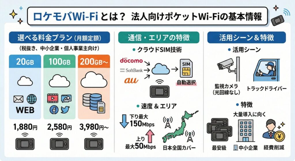 ロケモバWi-Fiとは?法人向けポケットWi-Fiの基本情報