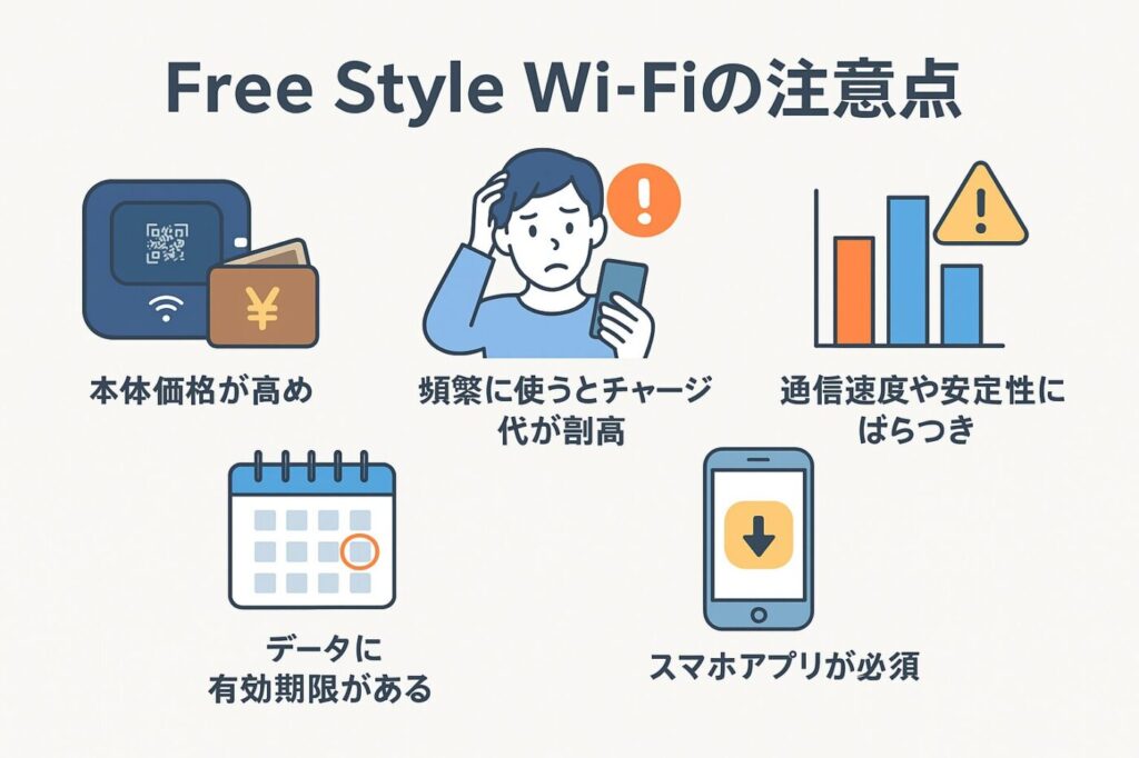 利用前にチェック！Free Style Wi-Fiの注意点・デメリット