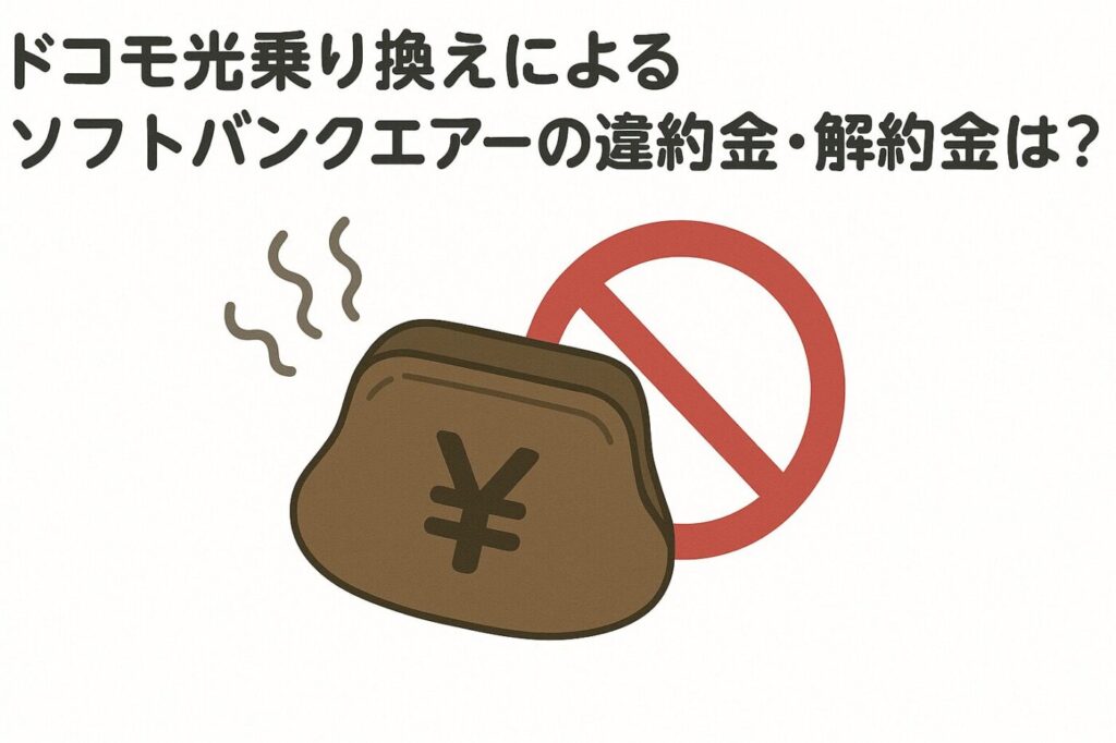 ソフトバンクエアーの解約時にかかる違約金や端末残債の確認方法
