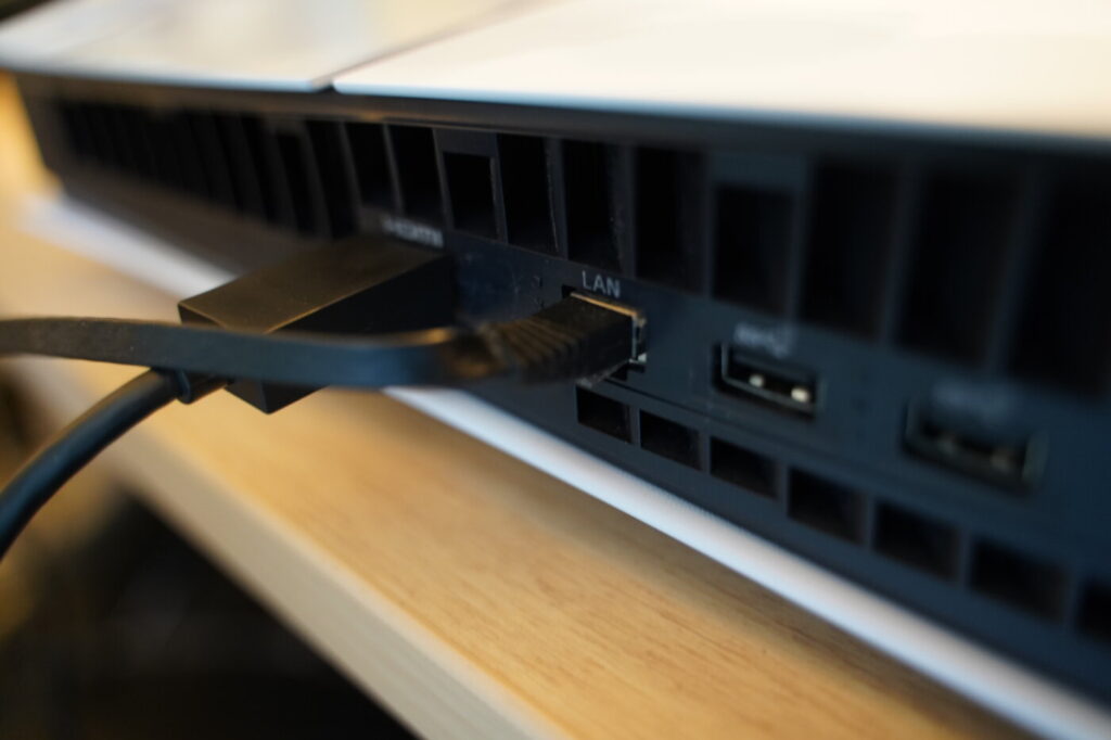 BF6を快適にするにはパソコンやPS5のWi-Fiから有線LAN接続に切り替える