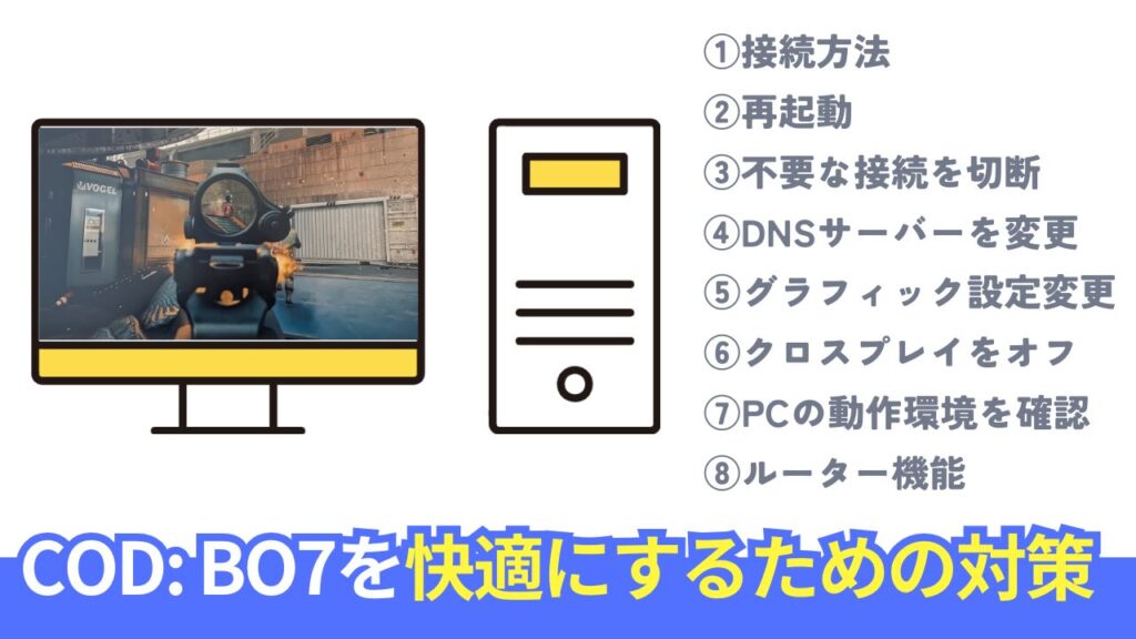 快適な『COD: BO7』環境を実現するための低Ping化設定・対策
