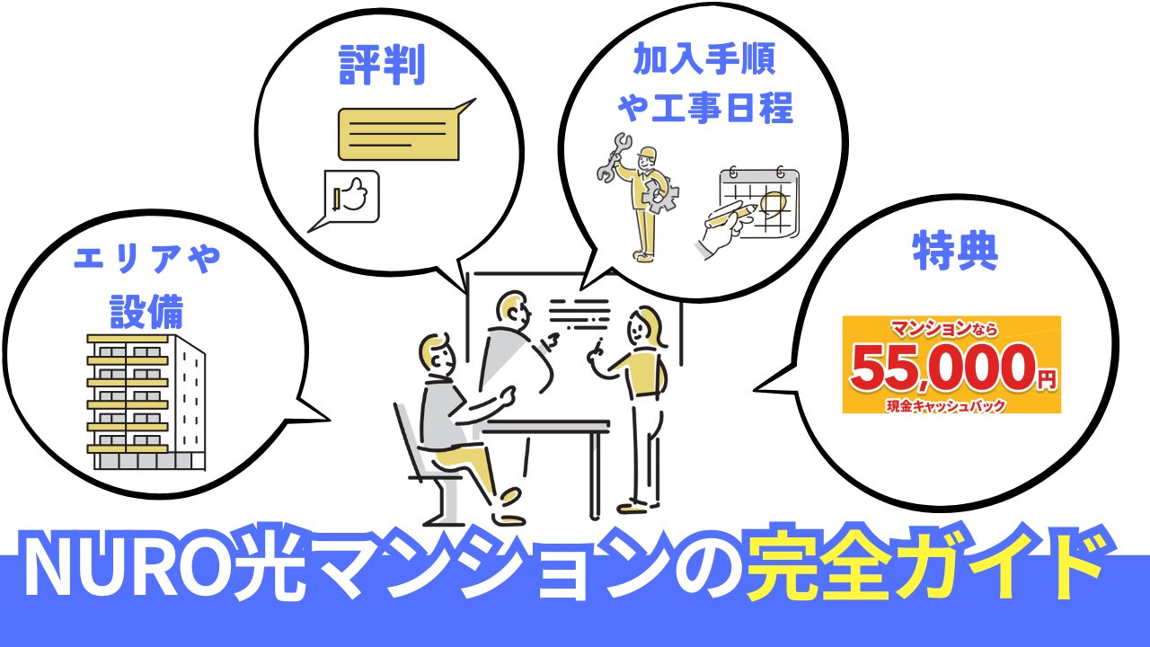 NURO光のマンションの対応状況からお得なキャンペーン・特典まで完全解説。