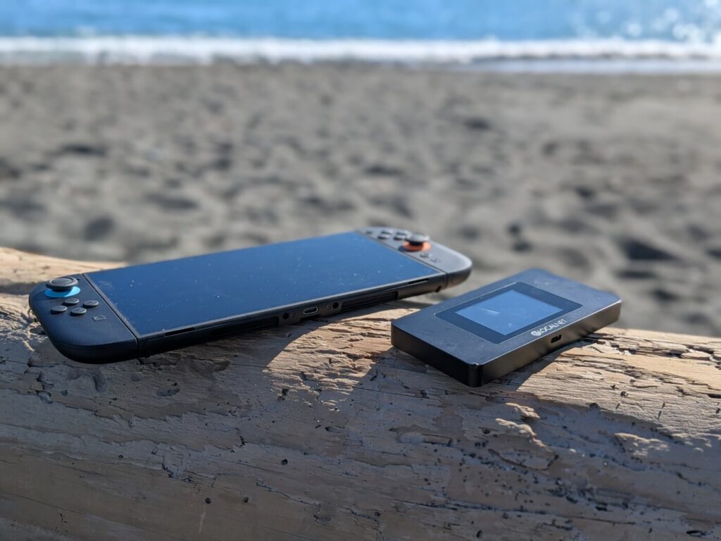 ③ 【砂浜・海】 基地局から離れた「エリアの境界線」