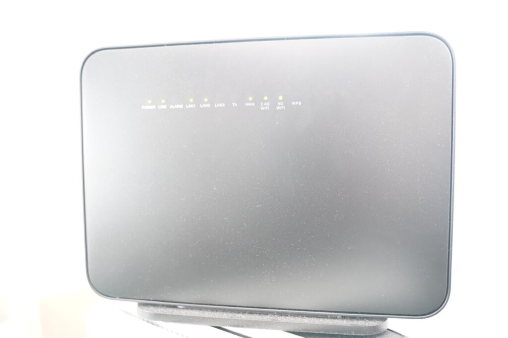 NURO光で提供のSGP200WのONU。Wi-Fi 5対応